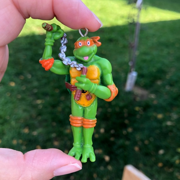 Teenage Mutant Ninja Turtles Keychain (missing keyring) Michelangelo TMNT💚 - Picture 9 of 10